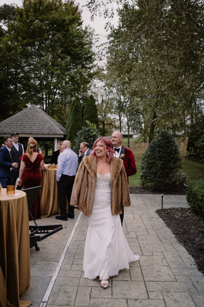 Laura and Jordan chose an intimate micro wedding with family and bursting with dramatic color. This weekend was a showstopper.